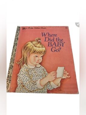 Vintage Little Golden Book 1974 - Where Did the Baby Go? [Hard to Find]